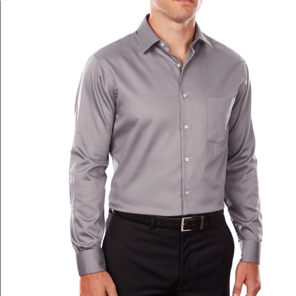 Van Heusen silver dress shirt